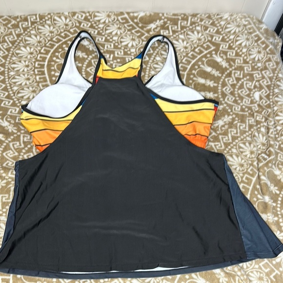 Summer Vibes Women's Swim Tank Top - Multicolor - Picture 3 of 8